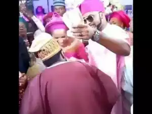 Video: Banky W Sprays Money At Actor Gabriel Afolayan